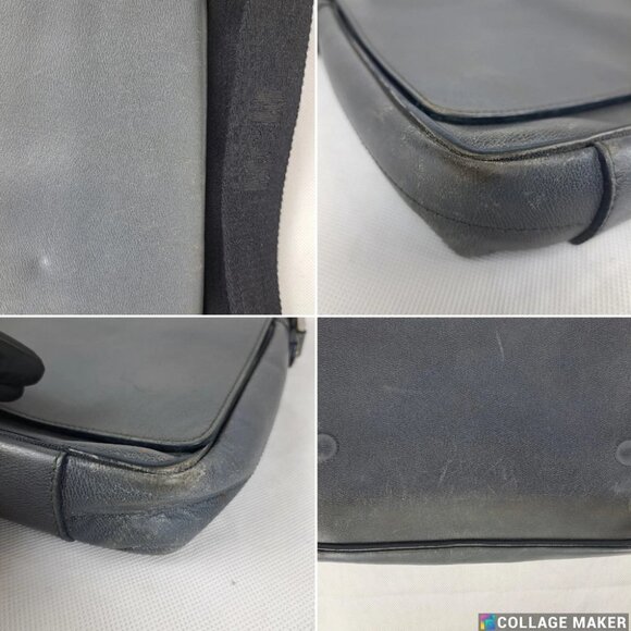MCM Leather Gray Shoulder Bag | Laptop Bag up to 15" | Messenger Bag - Picture 11 of 12